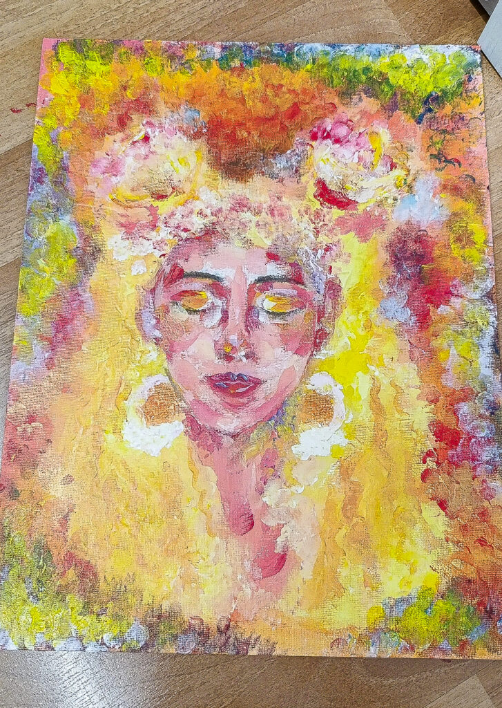 Photographie de mon tableau infini