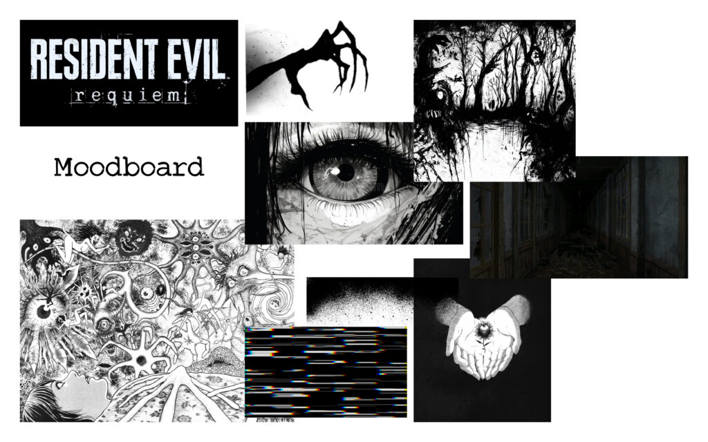 Étape avant de commencer l'animation. Moodboard