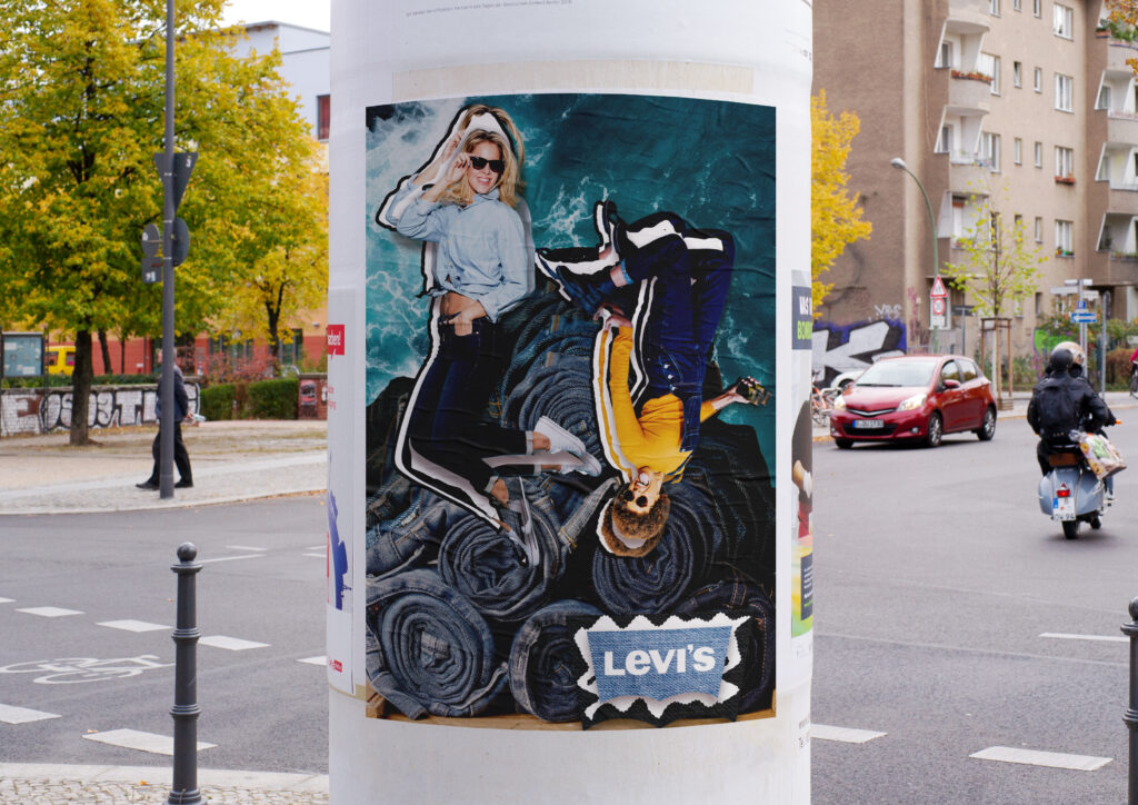 Exercice: Affiche publicitaire pour une marque de jeans.