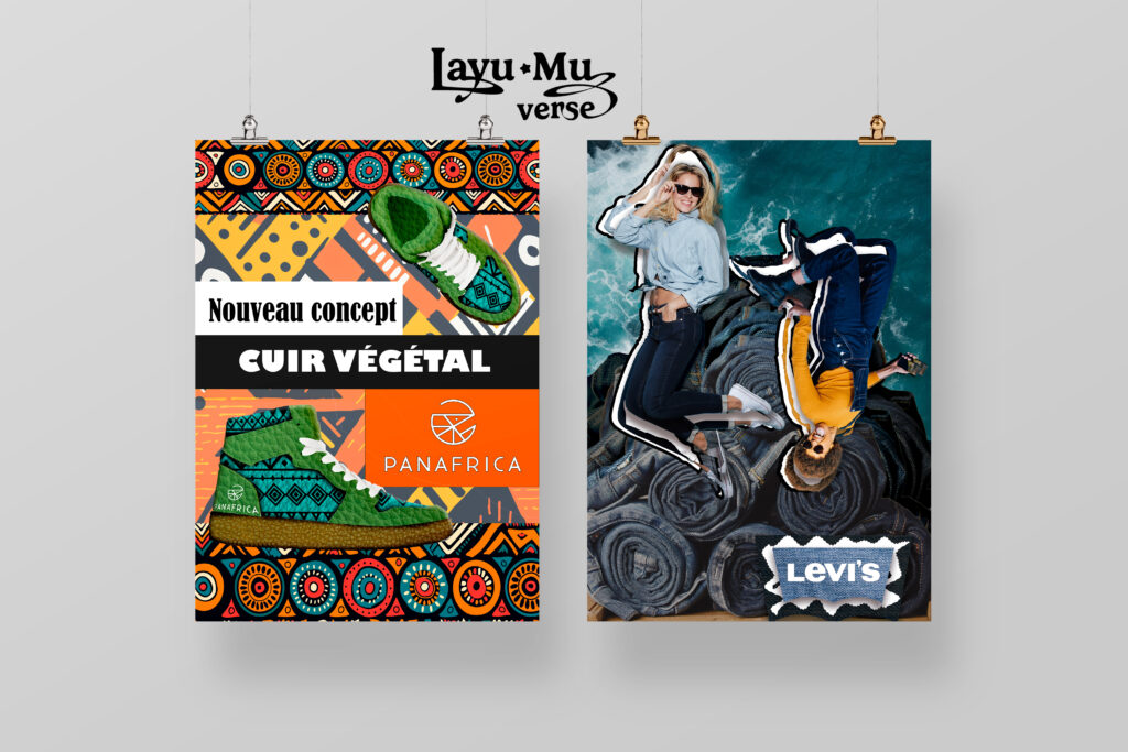 Deux affiches qui exposent mes deux de mes travaux de photoshop.